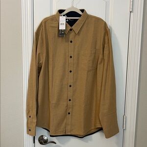 Stylish Tan Button Down Shirt for Men